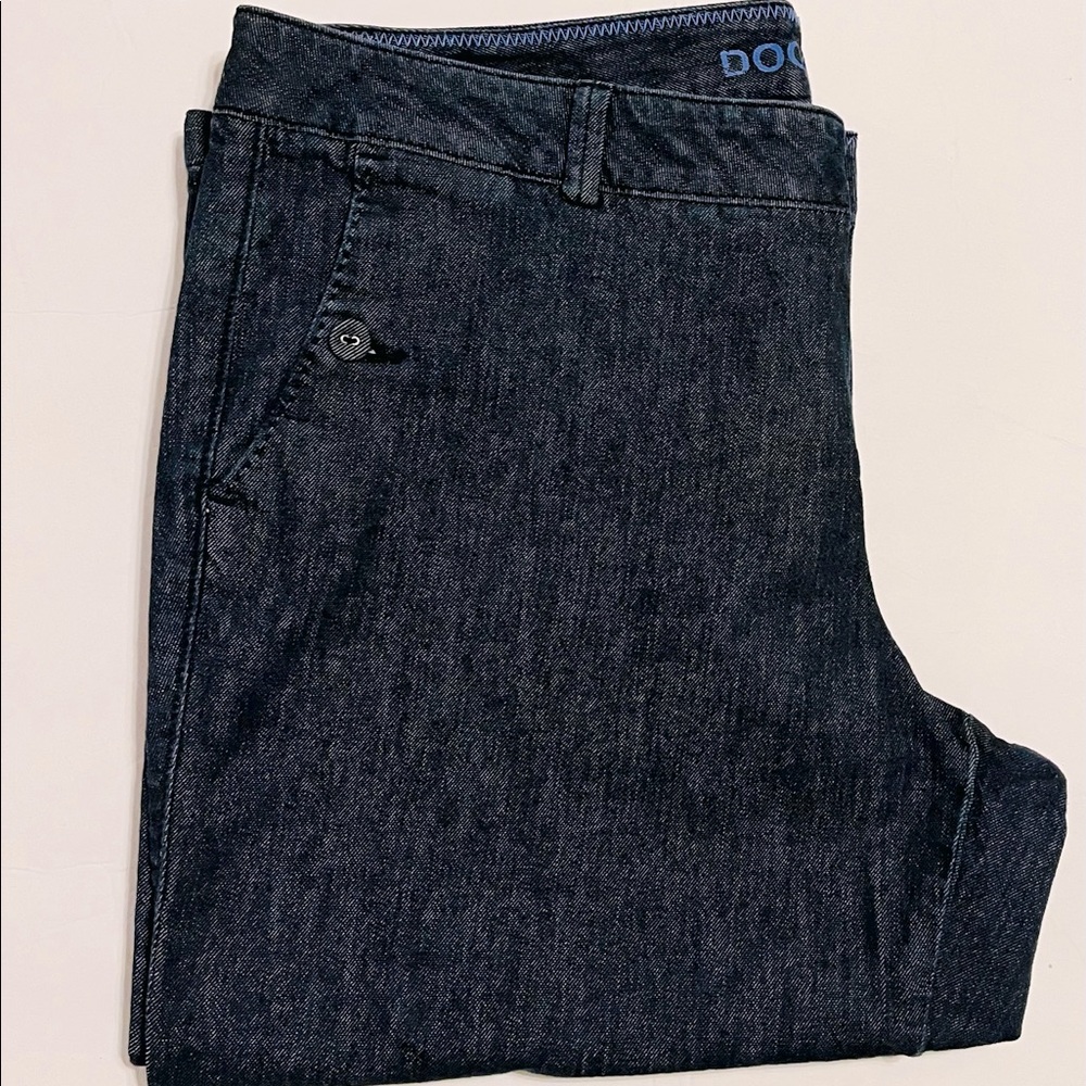 Women Dockers Denim Cropped Pants Size 16